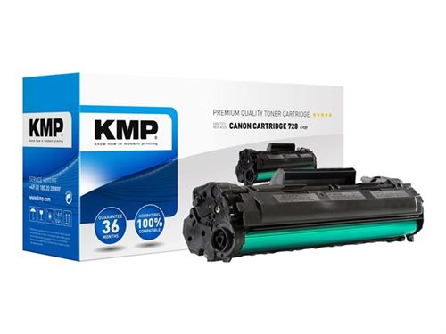 Cassette de toner KMP C-T27 remplace Canon 728 compatible noir 2300 pages