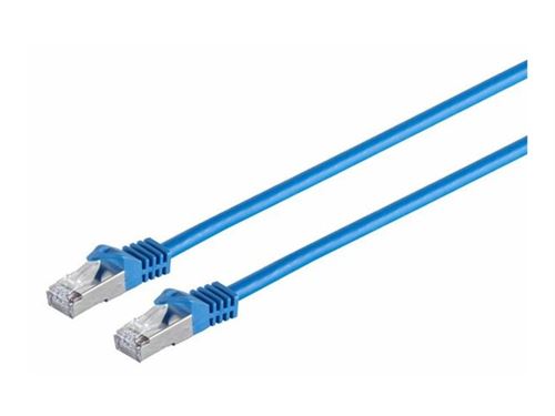 MicroConnect - Câble réseau - RJ-45 (M) pour RJ-45 (M) - 15 m - SFTP, PiMF - CAT 7 - sans crochet - bleu