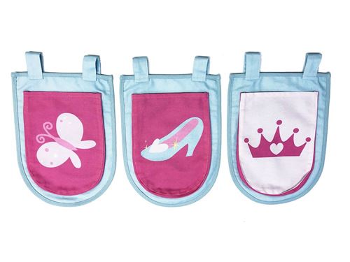 Paris Prix - Lot De 3 Pochettes pino Princesse 52cm Rose & Bleu
