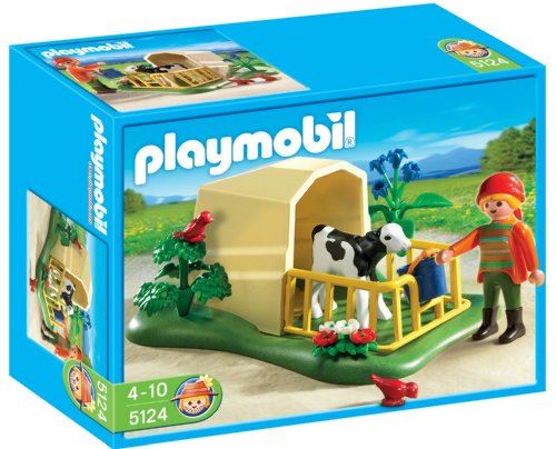 PLAYMOBIL Kit de construction mangeoire à veaux