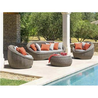 Salon Exterieur Betong Buche 5 Places Hesperide Mobilier De