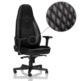 Chaise Gamer Noblechairs Nbl Icn Rl Bla Siege Cuir Icon Noir Cuir 30 X 30 X 180 Cm Achat Prix Fnac