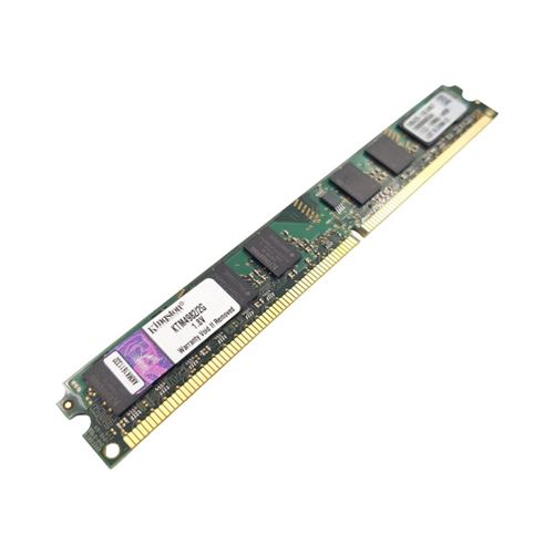 Barrette Mémoire 2Go Ram Ddr2 Kingston Ktm4982/1G Low Dimm Pc2-5300U 2Rx8