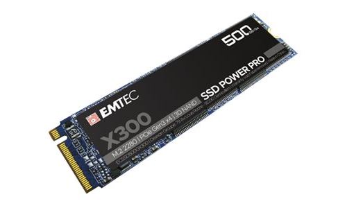 EMTEC Power Pro X300 - SSD - 500 GB - intern - M.2 2280 - PCIe 3.0 x4 (NVMe)