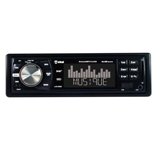 AUTORADIO FM DAB+ - RDS - SMARTPHONES COMPATIBLES, CLE USB, CARTE SD, AUX - 4*45W - Tokai - Noir