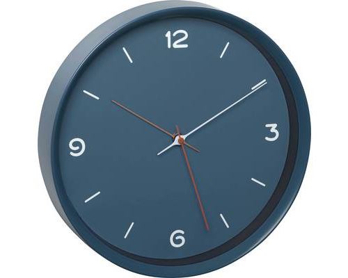 TFA Dostmann 60.3056.06 à quartz Horloge murale 309 mm x 50 mm bleu pétrole