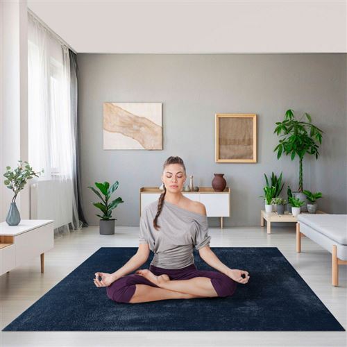 Tapis design antistatique moderne pour salon Milano BLU102, Taille: 60 x 110