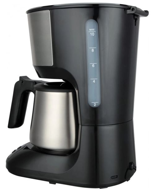 Cafetière filtre isotherme programmable 10 tasses 750w noir/inox Brandt  CAF125PR - Cafetière - Achat & prix