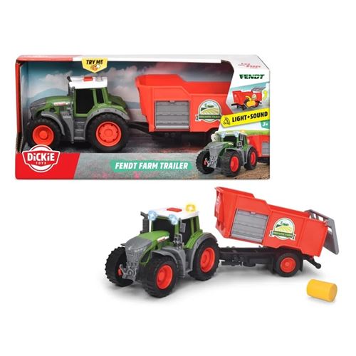 Simba Toys 203734001 - Tracteur avec remorque Fendt Farm Trailer