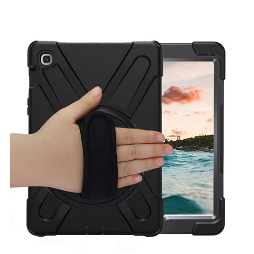 Casecentive Handstrap - Coque Antichoc - Galaxy Tab S5E 10.5 noir - 8720153791120