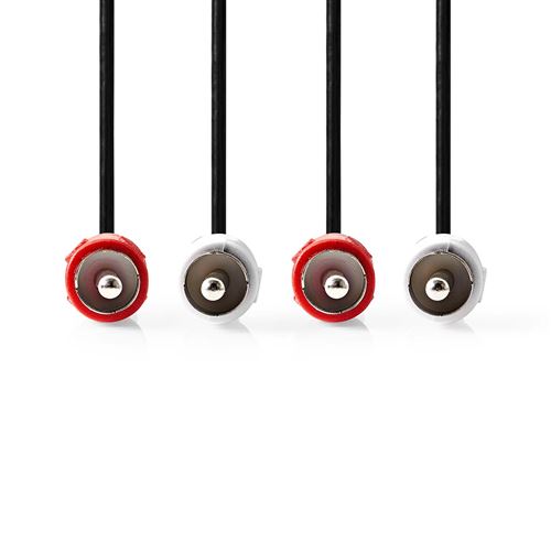 Nedis Noir Cagl24200bk30 Câble Audio 3 M 2 X Rca - Neuf - Image 3