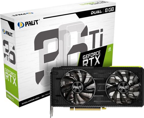 Carte Graphique Nvidia Palit GeForce RTX 3060 Ti Dual LHR 8Go