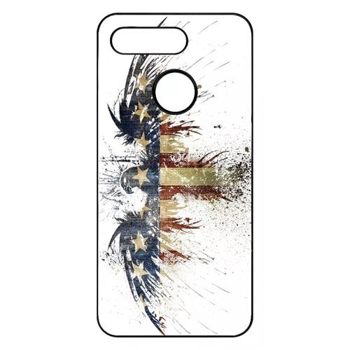 Coque My-Kase pour View 20 - aigle americain grunge - Plastique Noir