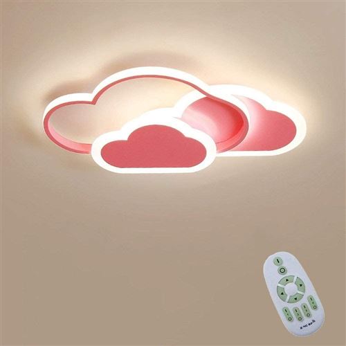 DUNMW Lustre nuage flottant LED nuage plafonnier plafonnier plafonnier  chambre d'enfant pour chambre à coucher, salon, 15W, intensité variable en