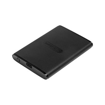 Transcend ESD270C - SSD - chiffré - 250 Go - externe (portable) - USB 3.1 Gen 2 (USB-C connecteur) - AES 256 bits - noir - 1
