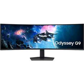 Samsung Odyssey G9 S49CG954EU - G95C Series - écran LED - jeux - incurvé - 49" - 5120 x 1440 Dual Quad HD @ 240 Hz - VA - 450 cd/m² - 2500:1 - DisplayHDR 1000 - 1 ms - 2xHDMI, DisplayPort - noir - 1