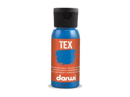Darwi Tex - Peinture - peinture à base d'eau - bleu antique - semi-transparent - 50 ml
