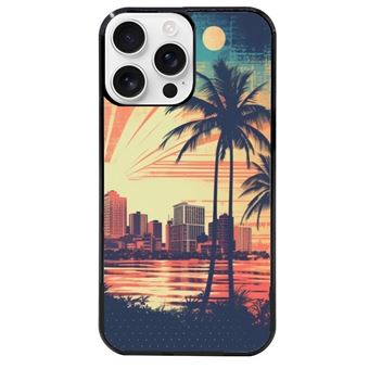 Coque noire Taperso pour Iphone 16 PRO MAX avec motif hawaii retro - 1