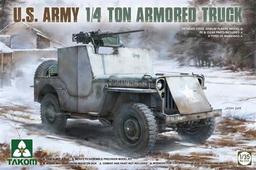 U.s. Army 1/4 Ton Armored Truck - 1:35e - Takom
