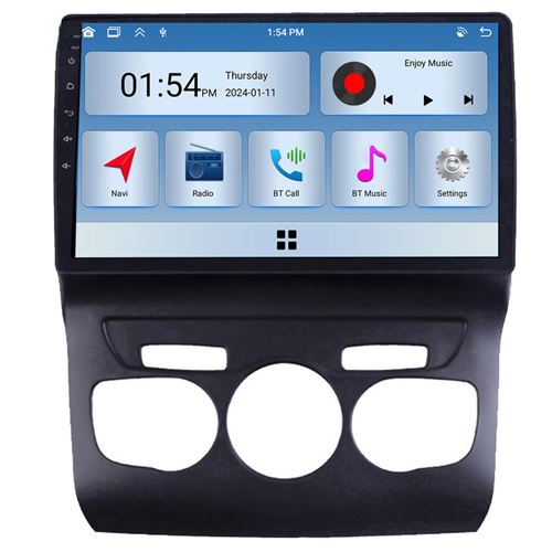Autoradio RoverOne® Bluetooth CarPlay 2 Din 6Go RAM 128Go ROM pour Citroen C4 2 B7 2013-2016