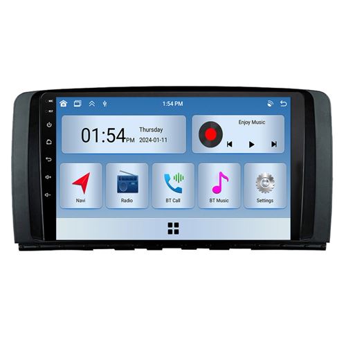 Autoradio RoverOne® Bluetooth CarPlay 2 Din 6Go RAM 128Go ROM pour Mercedes Benz R Class W251 R280 R300 R320 2005-2017