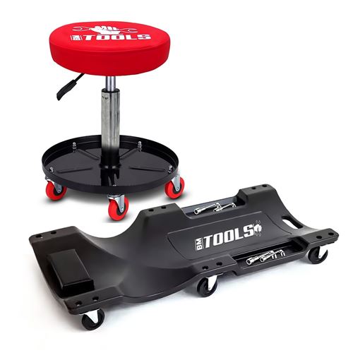 Non Communiqué Siège De Mécanicien Bm Tools Stool Siège Pivotant À Roulettes / Supports Outils Et Chariot De Vidange - Réparation Automobile