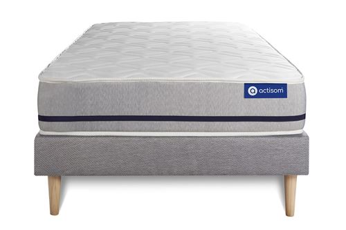 Matelas + sommier 90x190 latex et m&eacute;moire de forme ACTISOM - Actilatex soft