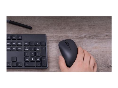 Non Communiqué Noir Xiaomi Lite - Souris - Ergonomique - Optique - 3 Boutons - Sans Fil - 2.4 Ghz - Récepteur Sans Fil Usb