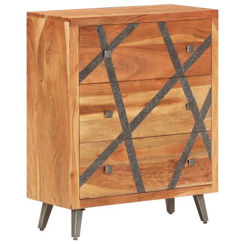 vidaXL Buffet 60x30x75 cm Bois d'acacia massif