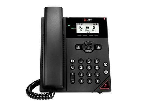 Poly VVX 150 2-Line IP Phone and PoE-enabled
