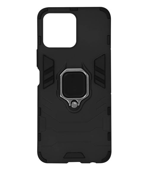 Avizar Coque pour Honor X8 Hybride Antichoc Bague Métallique Support Noir