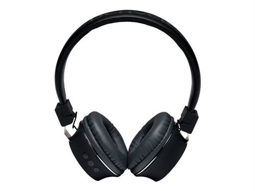 DENVER BTH-205MK2 - Écouteurs avec micro - sur-oreille - Bluetooth - sans fil, filaire - jack 3,5mm