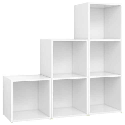 Vidaxl Blanc Ensemble Meubles Tv 3 Pcs - Image 3