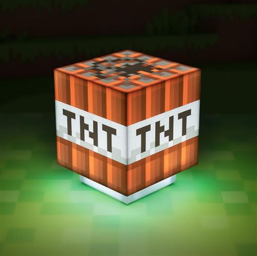 Non Communiqué Marron Lampe | Minecraft | Lampe Tnt Avec Son