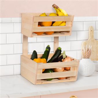 Range Fruits Et L Gumes En Bois Rangement Niveaux Poser Ou