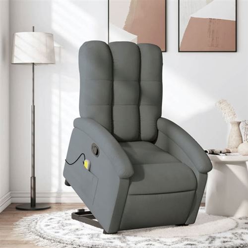 Non Communiqué Gris Vidaxl Fauteuil De Massage, Relaxation Tissu Foncé