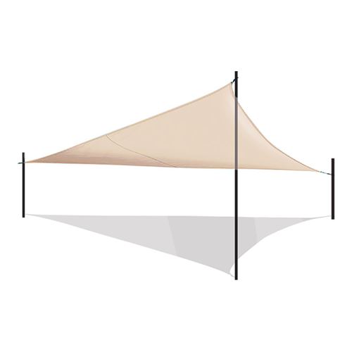 Toile d'ombrage triangulaire d'extérieur en polyester avec sac-Format 400 x 400 x 400 cm