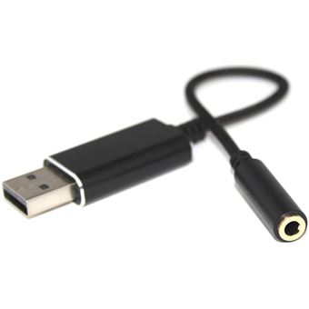Ordinateur Portable Adaptateur Jack USB avec Microphone Carte Son USB PC Casque pour PS4 Ovegna Adaptateur USB Audio vers Jack 3,5 mm
