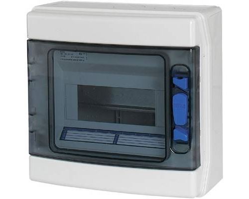 Coffret de distribution Eaton 174196 IKA-1/8-ST montage apparent (en saillie) Nombre de divisions = 8 Nbr de rangées = 1