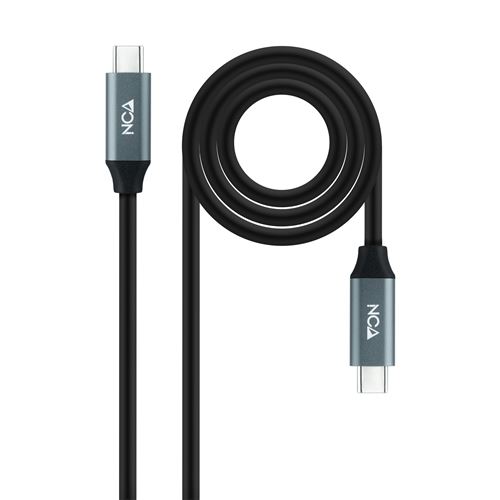 Nanocable Noir/Gris Câble Usb-C 3.2 M/M 1M 100W () - Image 5