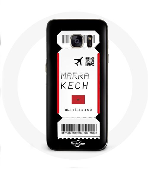 Coque pour Samsung Galaxy S6 Billet d'avion Marrakech Maroc Maniacase
