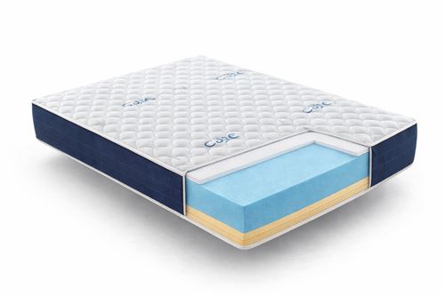 Matelas mousse 135x190 cm simpur soutien moelleux epaisseur 25 cm