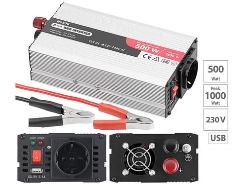 Revolt : Convertisseur 12V / 220V - 500 W