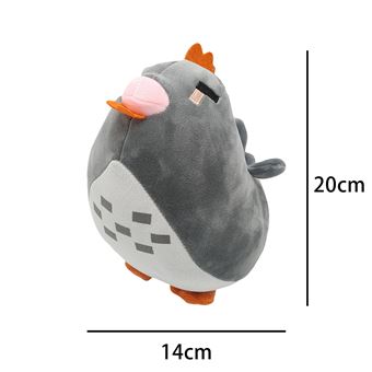 Poulet Peluche Stardew Valley FONGWAN PP Jouets Danimaux en Coton pour Enfants Cadeau Surprise - Gris - 1