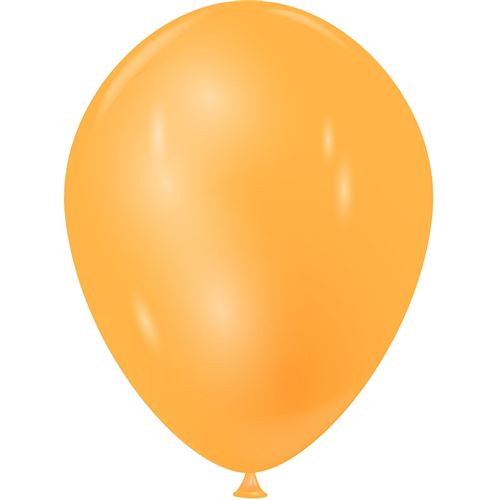 Ballon aspect métallisé nacré Mandarine en latex de 15 cm (x100) REF/31850 Fabrication France (teinte orange)