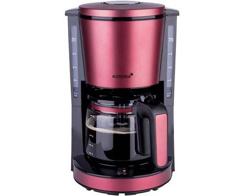 Korona 10340 Cafetière rouge rubis (mat) Nombre de tasse=10