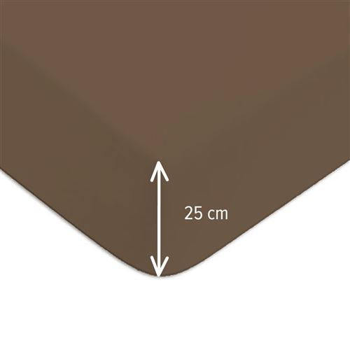 Drap-housse Coton Taupe Bonnet 25 - 70x190 cm - 100% coton - Le Roi du  Matelas - Achat & prix