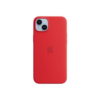 Apple - (PRODUCT) RED - coque de protection pour téléphone portable - compatibilité avec MagSafe - silicone - rouge - pour iPhone 14 Plus