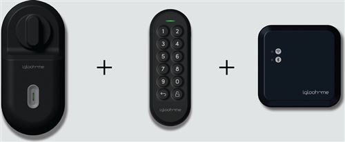 Igloohome Retrofit + Clavier + Passerelle Wi-Fi – Pack de