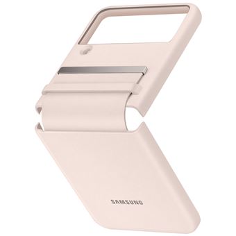 Coque en cuir pour Samsung Galaxy Z Flip 4 Rose